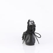 Demonia DAISY-11 Flat (Black Vegan Leather)
