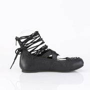 Demonia DAISY-11 Flat (Black Vegan Leather)