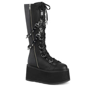 Demonia DAMNED-220 Black Vegan Leather 6