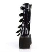Demonia DAMNED-225 Mid-Calf Boot (Black Hologram Vegan Leather)
