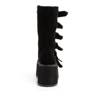 Demonia DAMNED-225 Mid-Calf Boot (Black Vegan Leather)