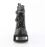 Demonia DANK-57 Ankle Boot (Black Vegan Leather)