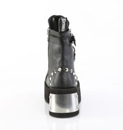 Demonia DANK-57 Ankle Boot (Black Vegan Leather)