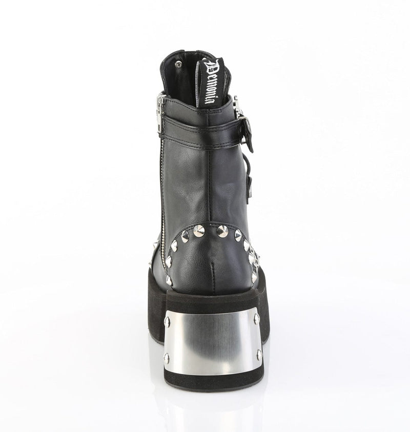 Demonia DANK-57 Ankle Boot (Black Vegan Leather)