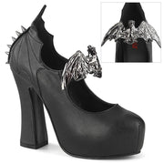 Demonia DEMON-18 Black Vegan Leather 6