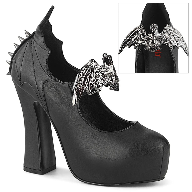 Demonia DEMON-18 Black Vegan Leather 6