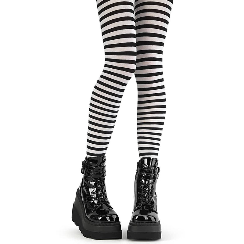 Demonia Demonia Pantyhose DH-440 Black-White Nylon