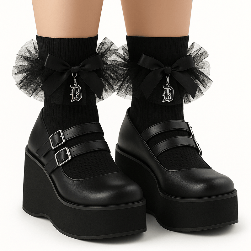 Demonia Demonia Ruffle Charm Socks