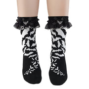 Demonia Demonia Ruffle Charm Socks DH-01 Bat Ruffle Socks