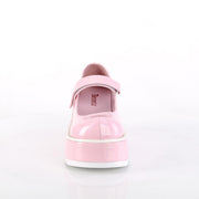 Demonia DOLLIE-01 Mary Jane (Baby Pink Holo Patent)