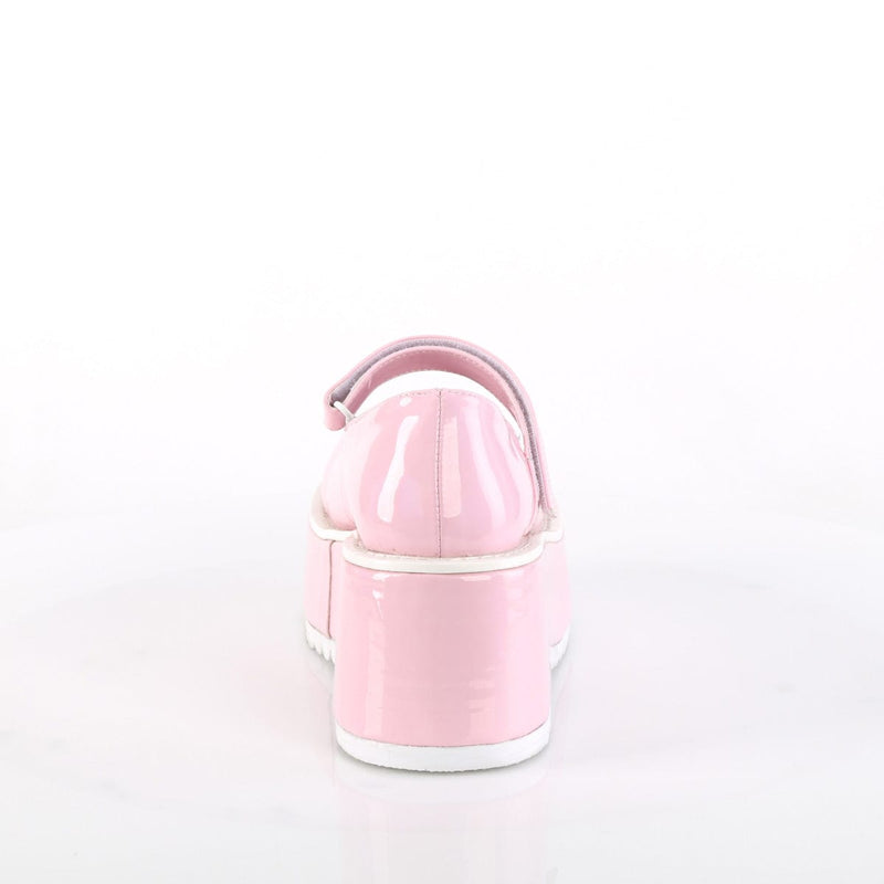Demonia DOLLIE-01 Mary Jane (Baby Pink Holo Patent)