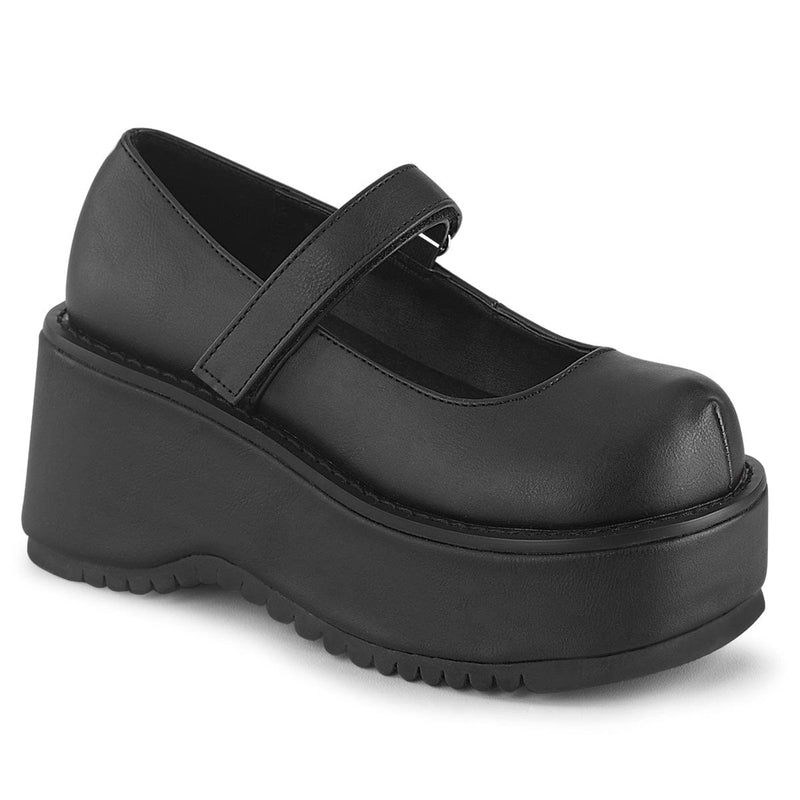 Demonia DOLLIE-01 Mary Jane (Black Vegan Leather) 6