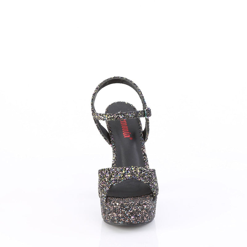 Demonia DOLLY-09 Sandal (Black Multi Glitter)