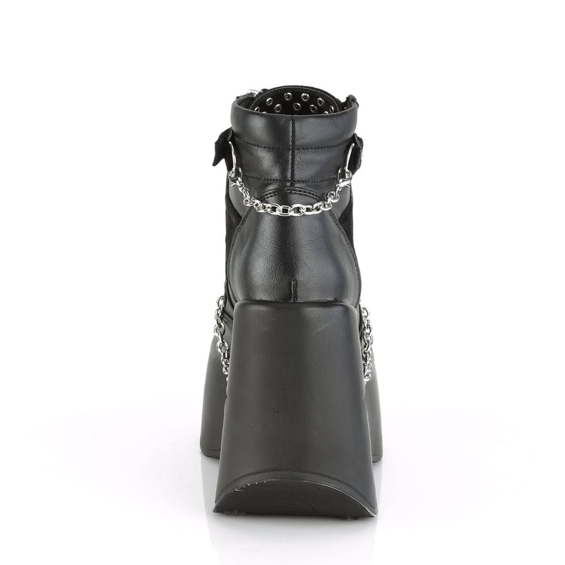 Demonia DYNAMITE-101 Ankle Boot (Black Vegan Leather-Vegan Suede)