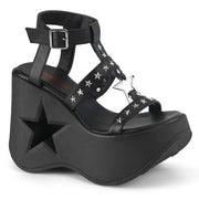Demonia DYNAMITE-12 Sandal (Black Vegan Leather) 6