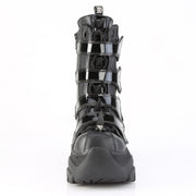 Demonia ECHO-110 Mid-Calf Boot (Black Vegan Leather)