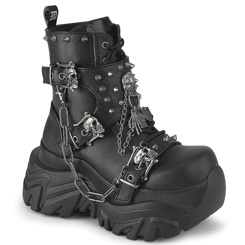 Demonia ECHO-60 Ankle Boot (Black Vegan Leather)