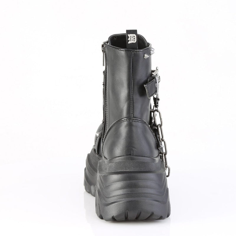 Demonia ECHO-60 Ankle Boot (Black Vegan Leather)