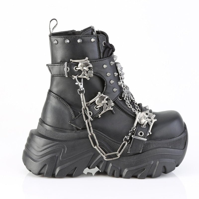 Demonia ECHO-60 Ankle Boot (Black Vegan Leather)