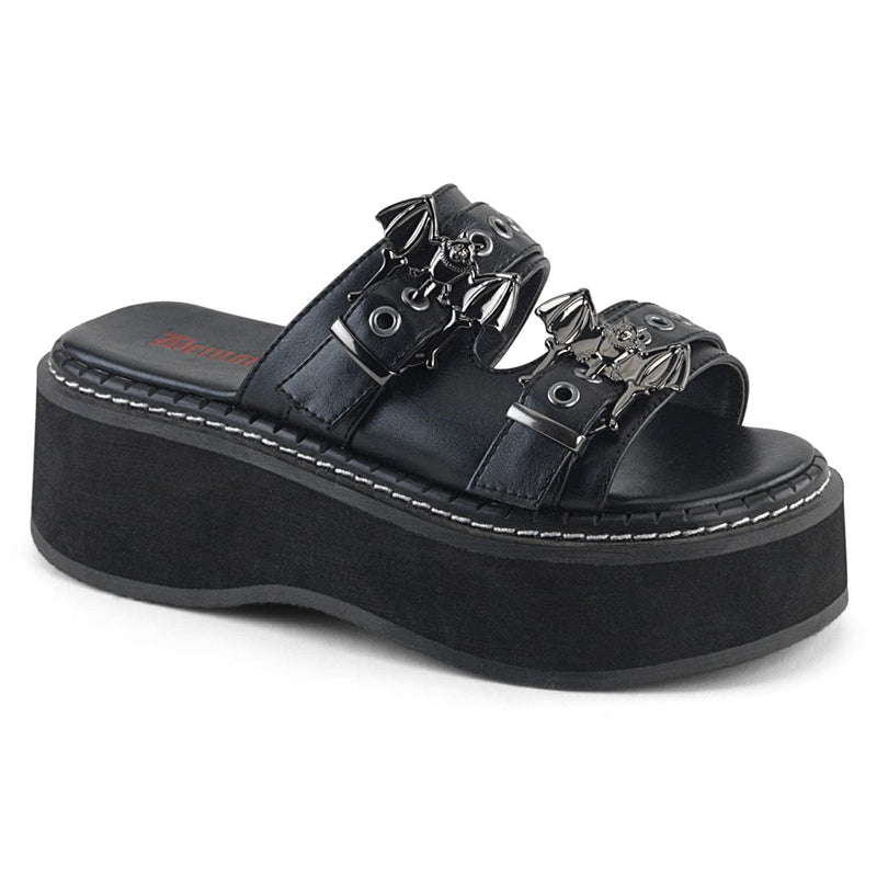 Demonia EMILY-100 Slide (Black Vegan Leather) 6