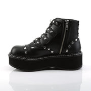 Demonia EMILY-315 Ankle Boot (Black Vegan Leather)