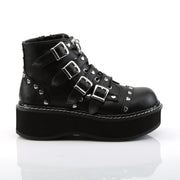 Demonia EMILY-315 Ankle Boot (Black Vegan Leather)
