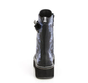 Demonia EMILY-352-PT Mid-Calf Boot (Black Vegan Leather)