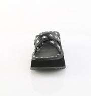 Demonia FLIP-05 Sandal (Black Vegan Leather)