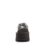 Demonia FUNN-19 Sandal (Black Vegan Leather)