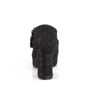 Demonia GOTHIKA-09 Mary Jane (Black Satin-Lace)