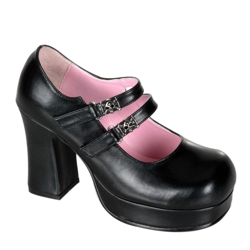 Demonia GOTHIKA-09 Mary Jane (Black Vegan Leather)