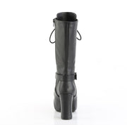Demonia GOTHIKA-152 Mid-Calf Boot (Black Vegan Leather)