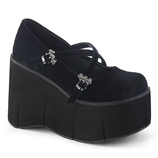 Demonia KERA-10 Mary Jane (Black Velvet)