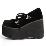 Demonia KERA-10 Mary Jane (Black Velvet)