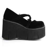 Demonia KERA-10 Mary Jane (Black Velvet)