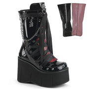 KERA-121 Mid-Calf Boot (Black Patent)