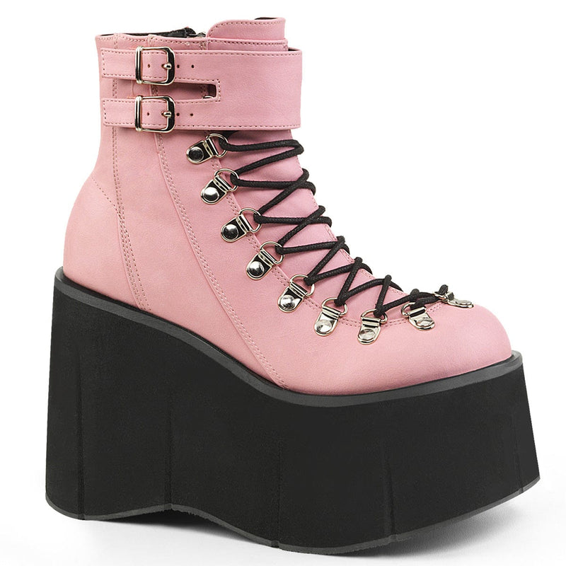 Demonia KERA-21 Ankle Boot (Baby Pink Vegan Leather)