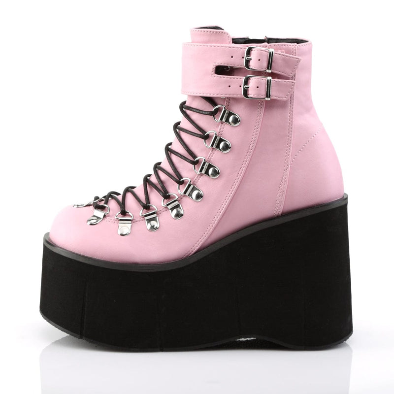 Demonia KERA-21 Ankle Boot (Baby Pink Vegan Leather)