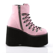 Demonia KERA-21 Ankle Boot (Baby Pink Vegan Leather)