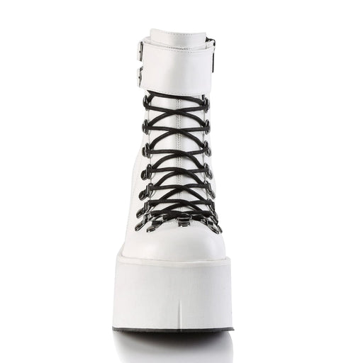 Demonia KERA-21 Ankle Boot (White Vegan Leather)