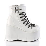 Demonia KERA-21 Ankle Boot (White Vegan Leather)