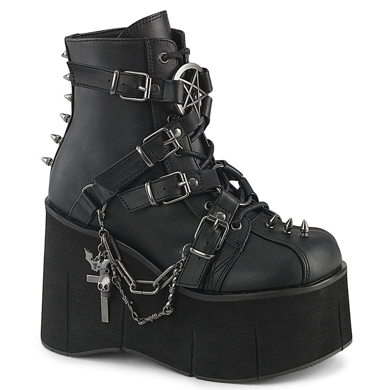 Demonia KERA-68 Ankle Boot (Black Vegan Leather) 5