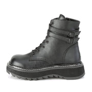 Demonia LILITH-152 Black Vegan Leather