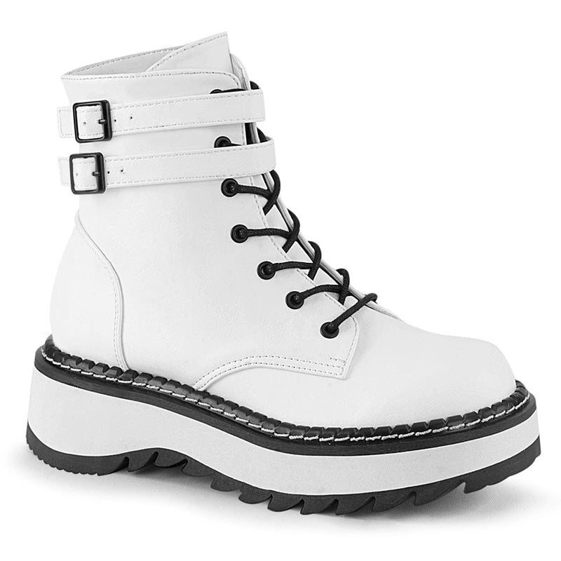 Demonia LILITH-152 White Vegan Leather