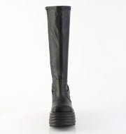 Demonia MORTE-300 Knee High Boot (Black Vegan Leather)