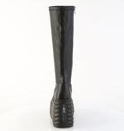 Demonia MORTE-300 Knee High Boot (Black Vegan Leather)