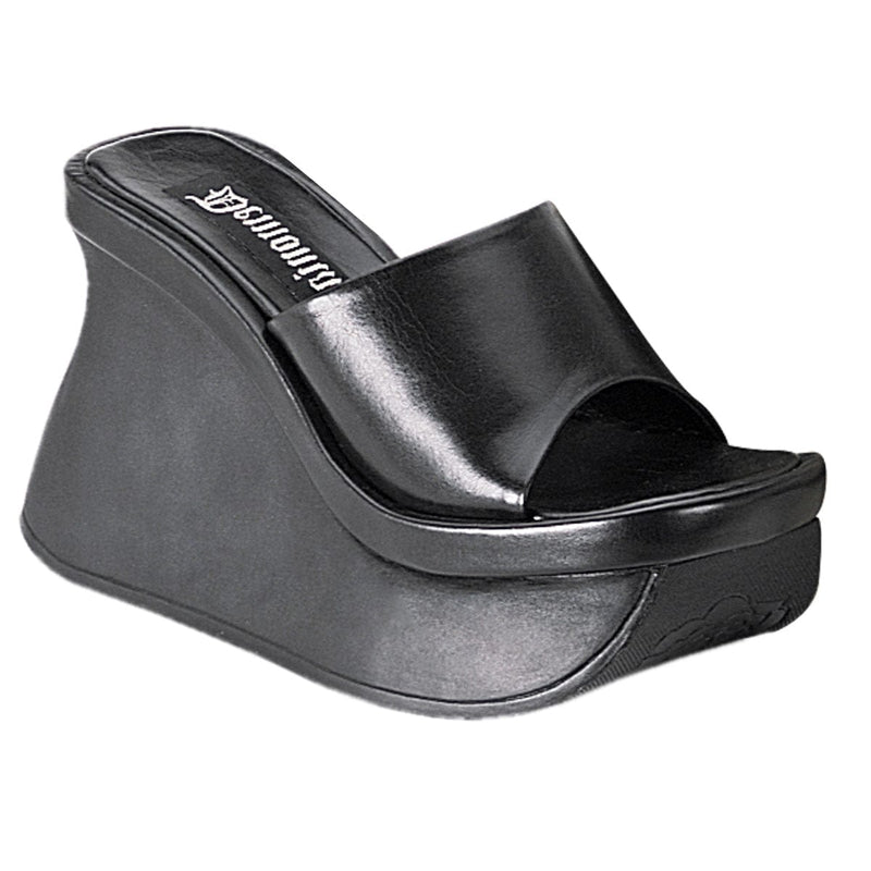 Demonia PACE-01 Sandal (Black Vegan Leather)
