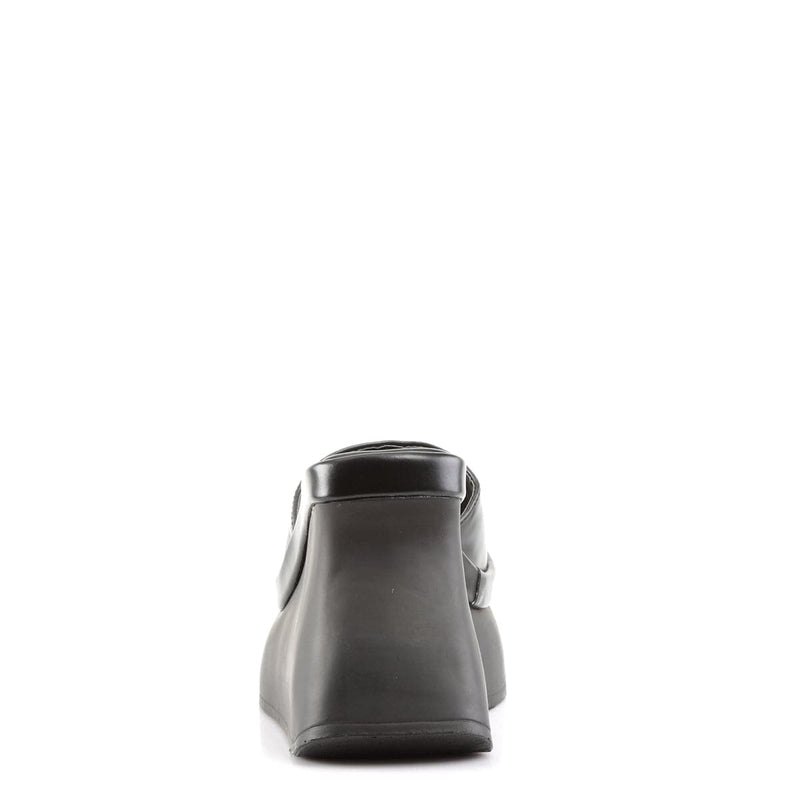 Demonia PACE-01 Sandal (Black Vegan Leather)