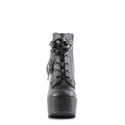 Demonia POISON-101 Ankle Boot (Black Vegan Leather)
