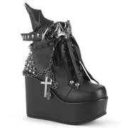 Demonia POISON-107 Black Vegan Leather